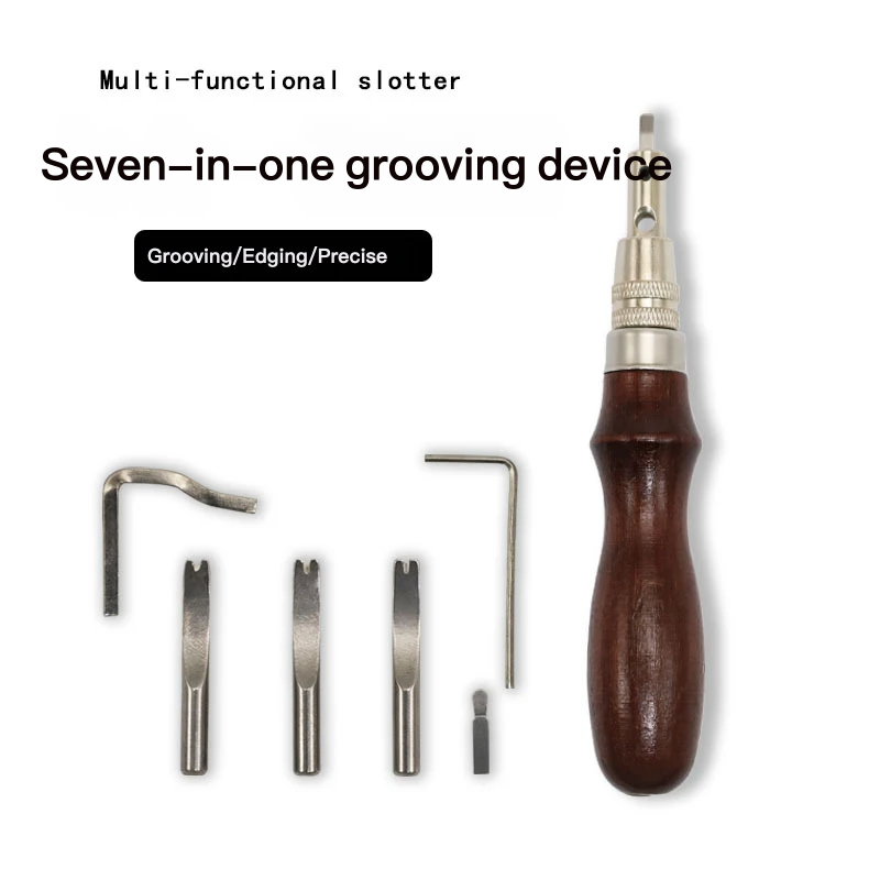 Leatherwork Edge Beveler - أداة متعددة الوظائف 7 في 1