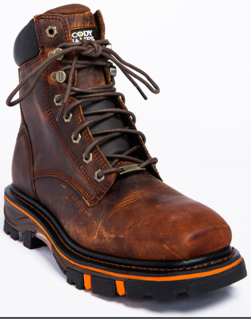 Leatherwork Jobs - أحذية عمل جلدية متعثرة للرجال برباط