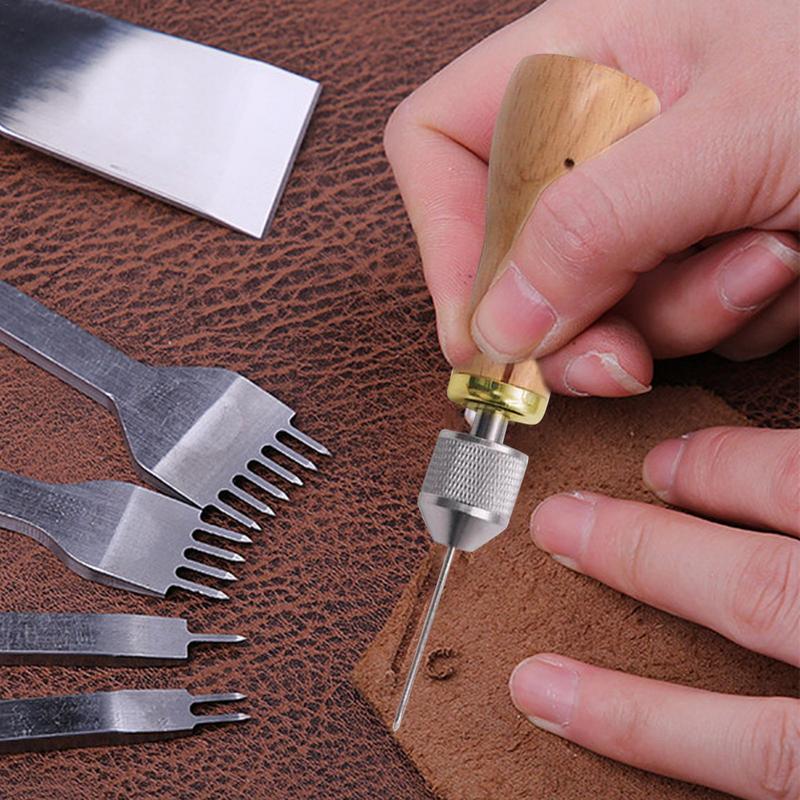 Leatherwork Beginner Tools - الجلود أداة العمل عدة المفروشات إصلاح