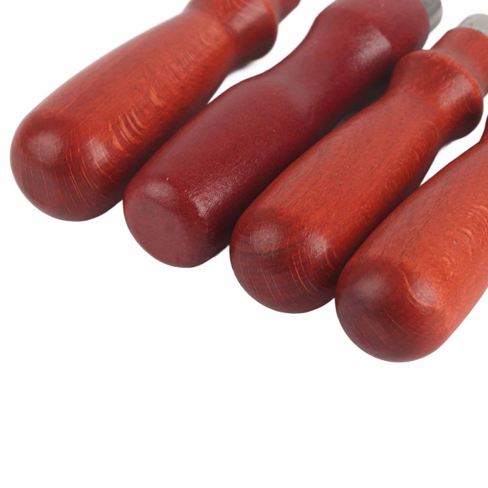 Leatherwork Edge Beveler - 4 قطع من أدوات تشطيب حواف