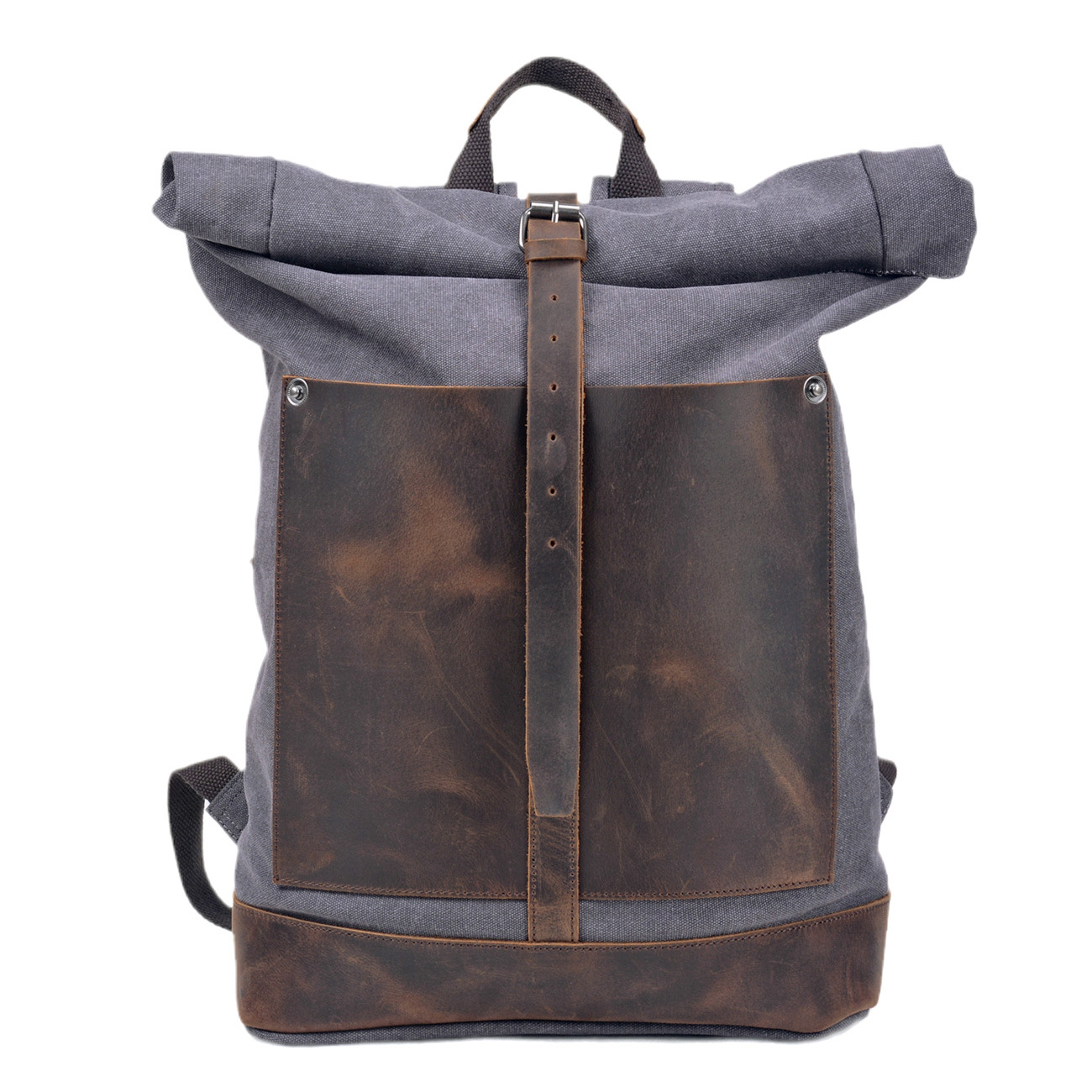 Leather Work Rucksack Mens - حقيبة ظهر رجالية من القماش المشمع