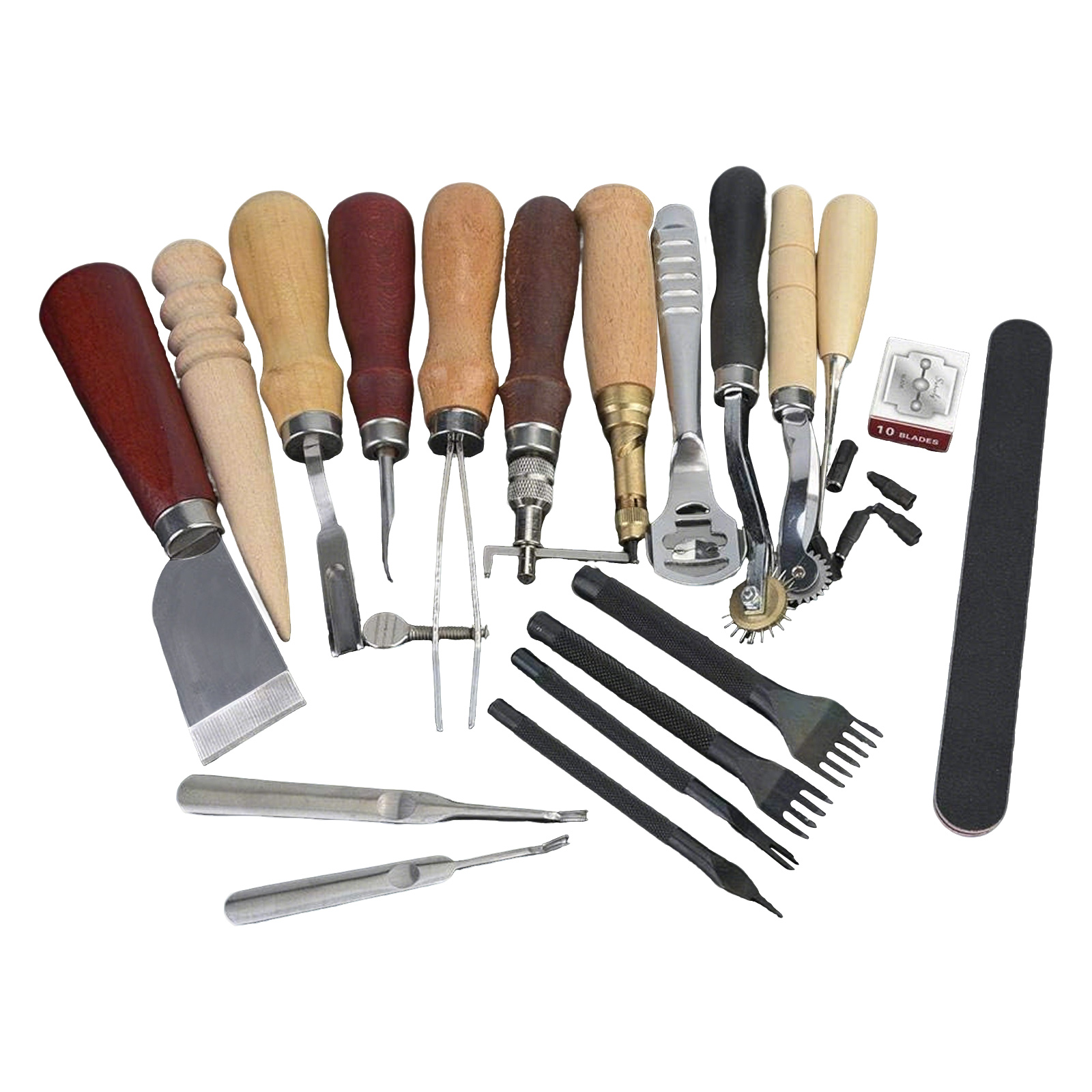 Leatherwork Beginner Tools - أدوات جلدية، طقم أدوات حرفية للجلد