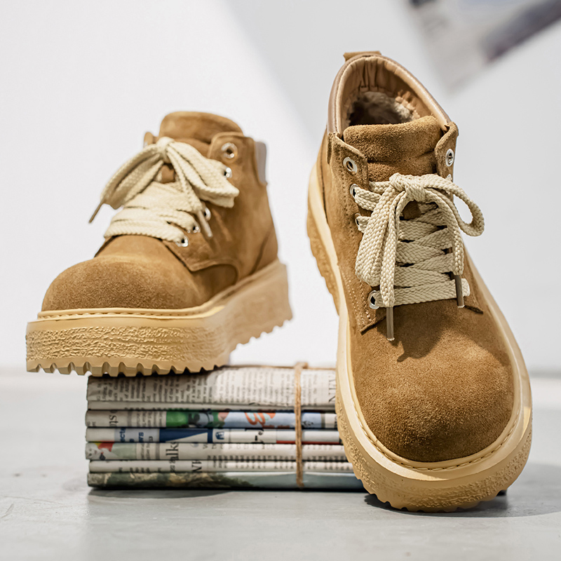 Leather Work Boots - أحذية رجالية عالية الجودة من جلد