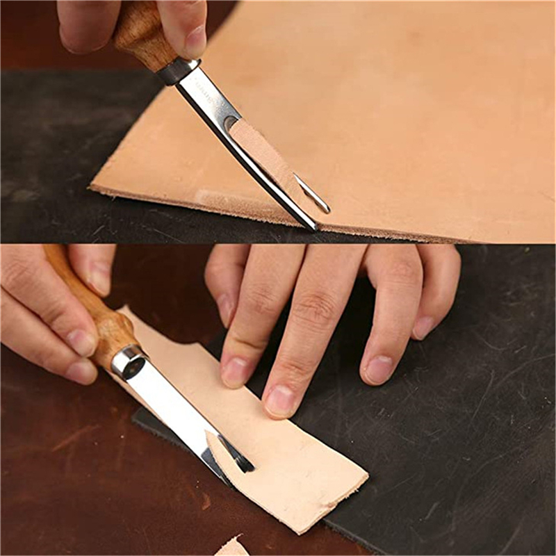 Leatherwork Edge Beveler - حافة حرفية جلدية عملية ، تزلج