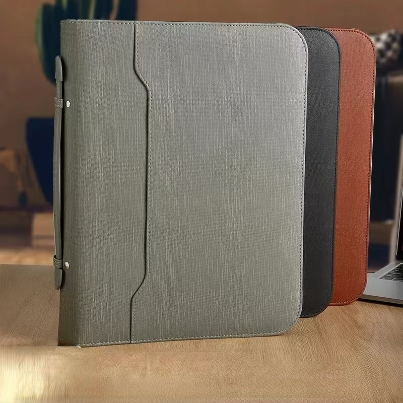 Leather Work Folder - Dossier Zak A4 Binder Document Doos