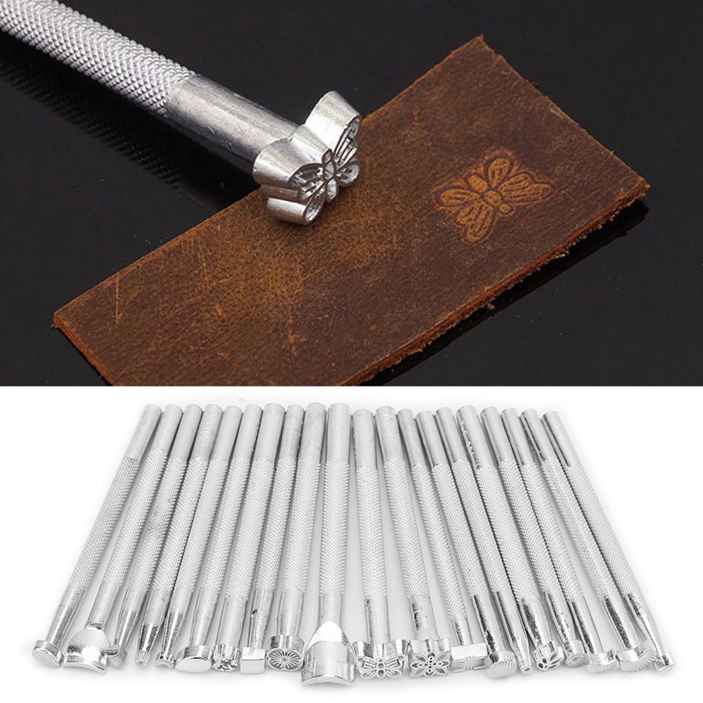 مجموعة أدوات ختم الجلد بتشطيب  - مراجعة Leather Stamp Set وسعره
