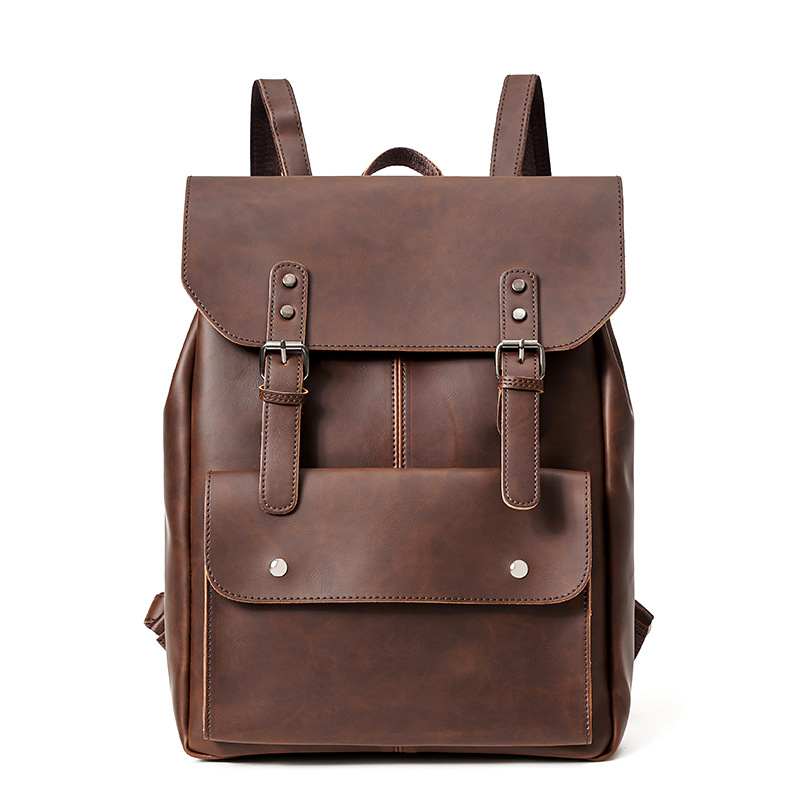 GOYN خمر الرجال حقيبة جلدية ال - مراجعة Leather Work Rucksack Mens وسعره