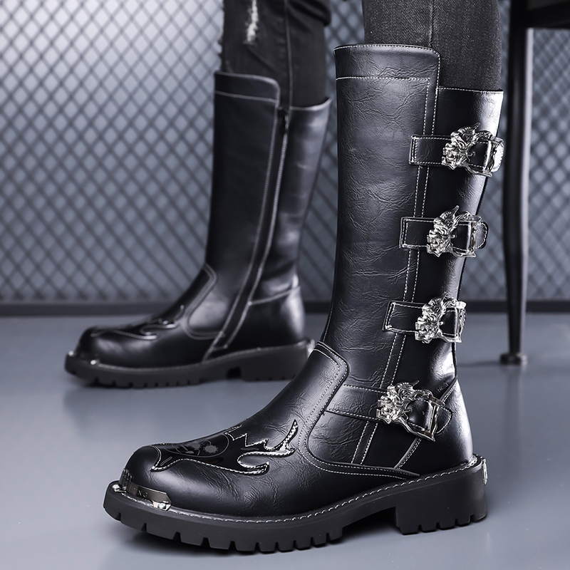 أحذية جلدية طويلة جديدة للرجال - مراجعة Leather Work Boots وسعره
