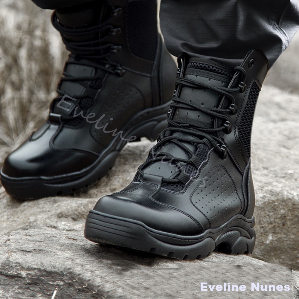 أحذية تكتيكية قتالية شبكية متو - مراجعة Leather Work Boots وسعره