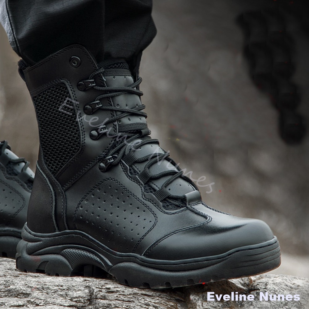 أحذية تكتيكية قتالية شبكية متو - مراجعة Leather Work Boots وسعره