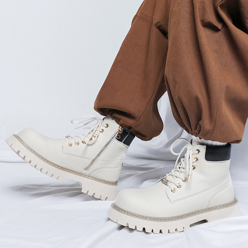 بالإضافة إلى حجم الرجال أزياء  - مراجعة Leather Work Boots وسعره