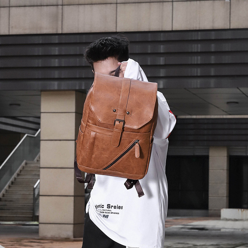 حقيبة ظهر جلدية مطبوعة عالية ا - مراجعة Leather Work Rucksack Mens وسعره