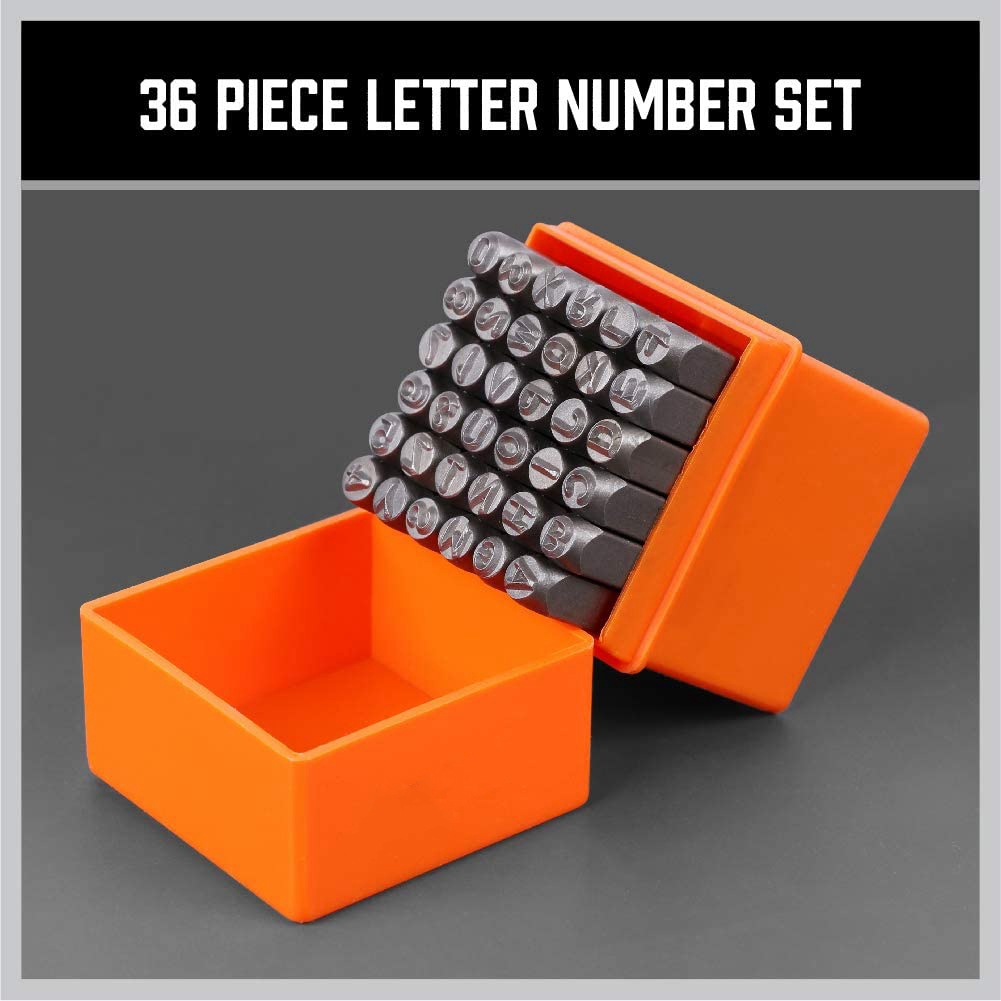 مجموعة أختام أرقام وحروف كبيرة - مراجعة Leather Stamp Set وسعره