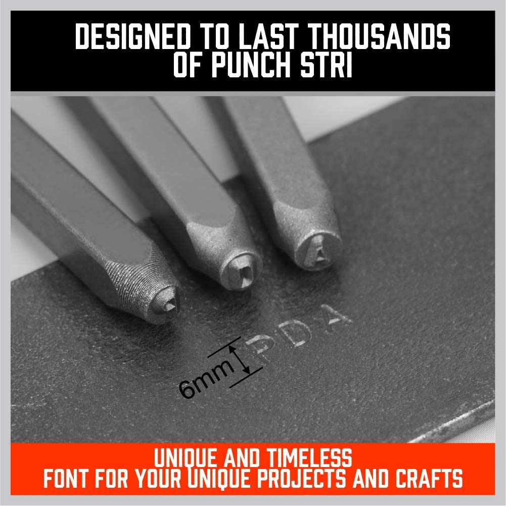 مجموعة أختام أرقام وحروف كبيرة - مراجعة Leather Stamp Set وسعره