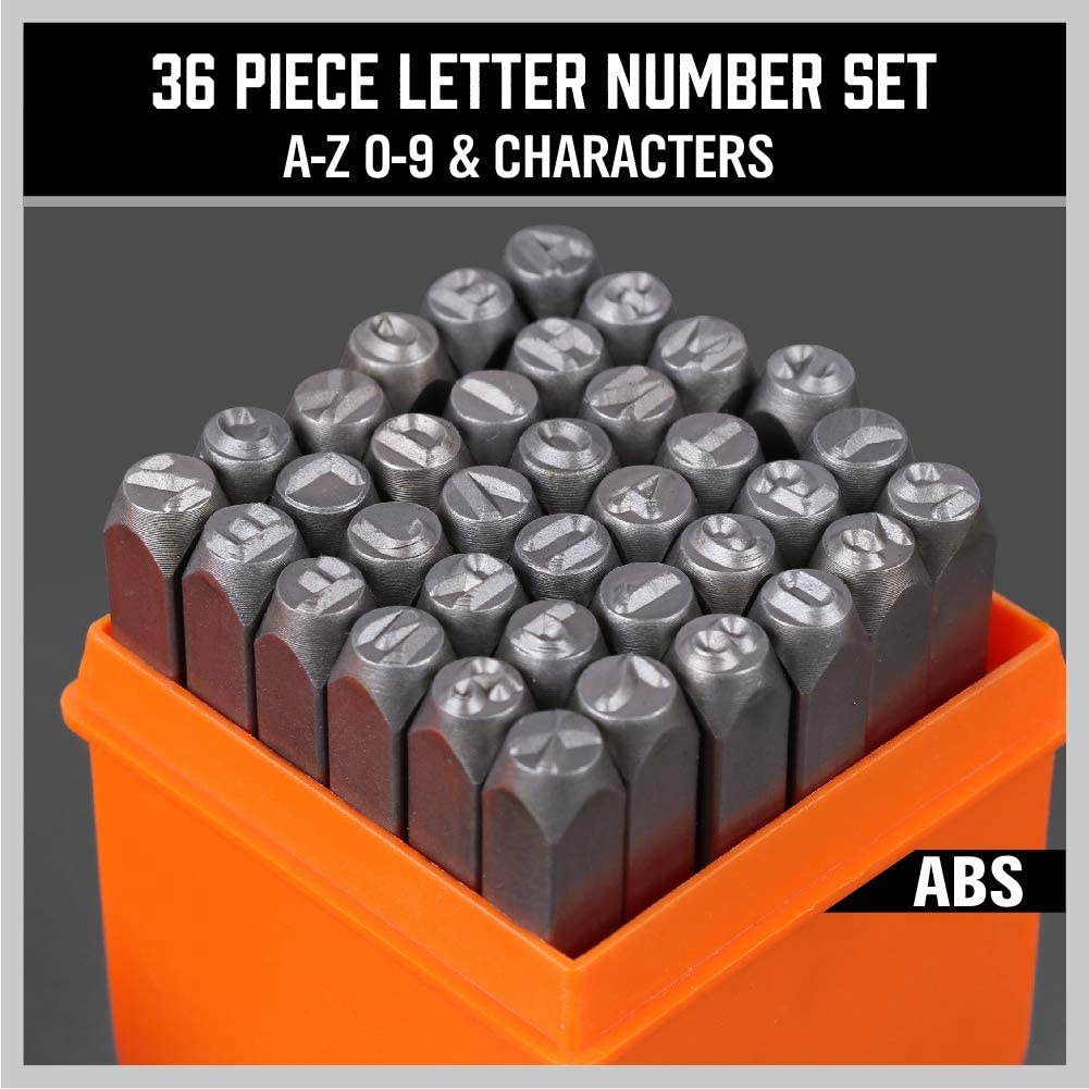 مجموعة أختام أرقام وحروف كبيرة - مراجعة Leather Stamp Set وسعره
