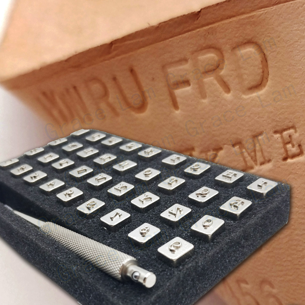 طوابع معدنية مجموعة ختم يموت أ - مراجعة Leather Stamp Set وسعره