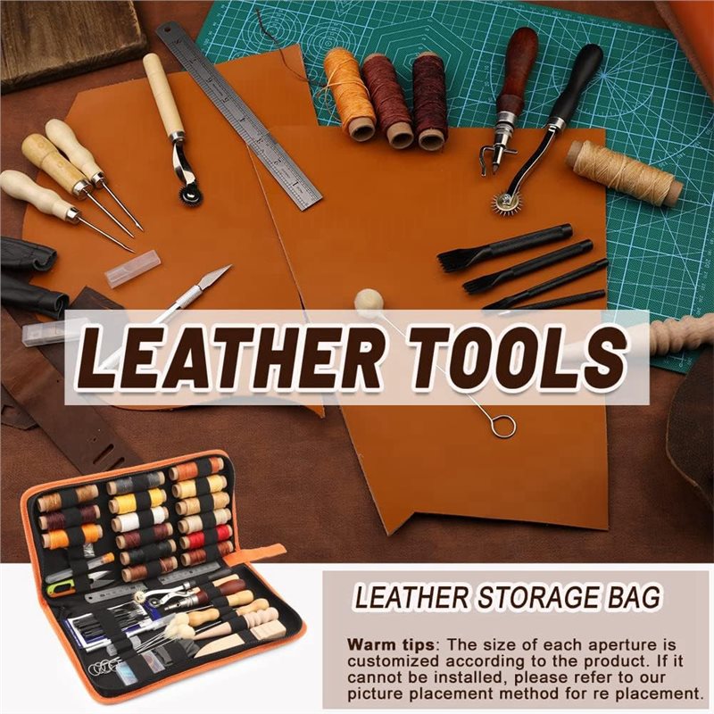 مجموعة أدوات العمل بالجلد 66 ق - مراجعة Leatherwork Beginner Tools وسعره