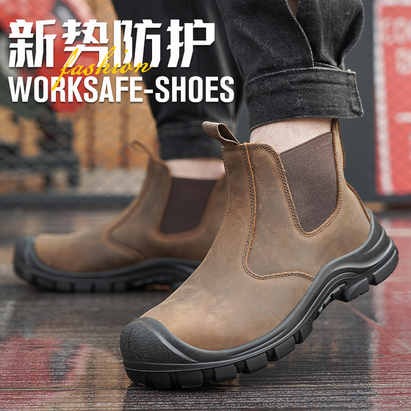 أغطية أصابع القدم الفولاذية لل - مراجعة Leather Work Boots وسعره