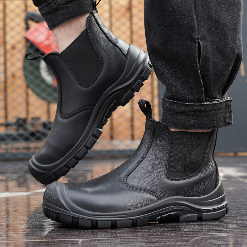 أغطية أصابع القدم الفولاذية لل - مراجعة Leather Work Boots وسعره