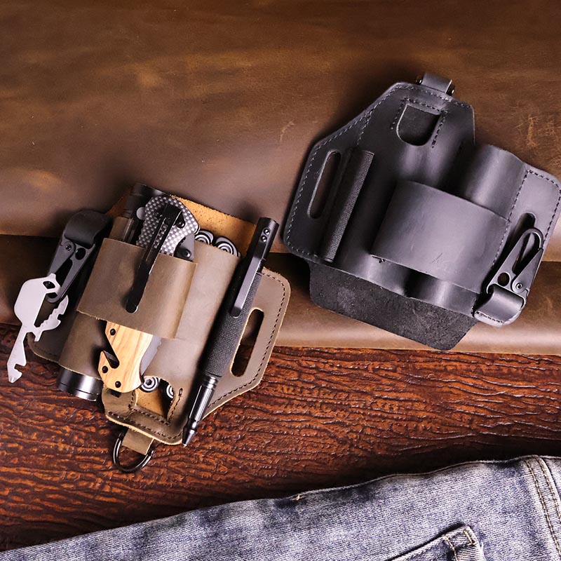 حزمة فاني التكتيكية من الجلد ا - مراجعة Leatherwork Knife Sheath وسعره