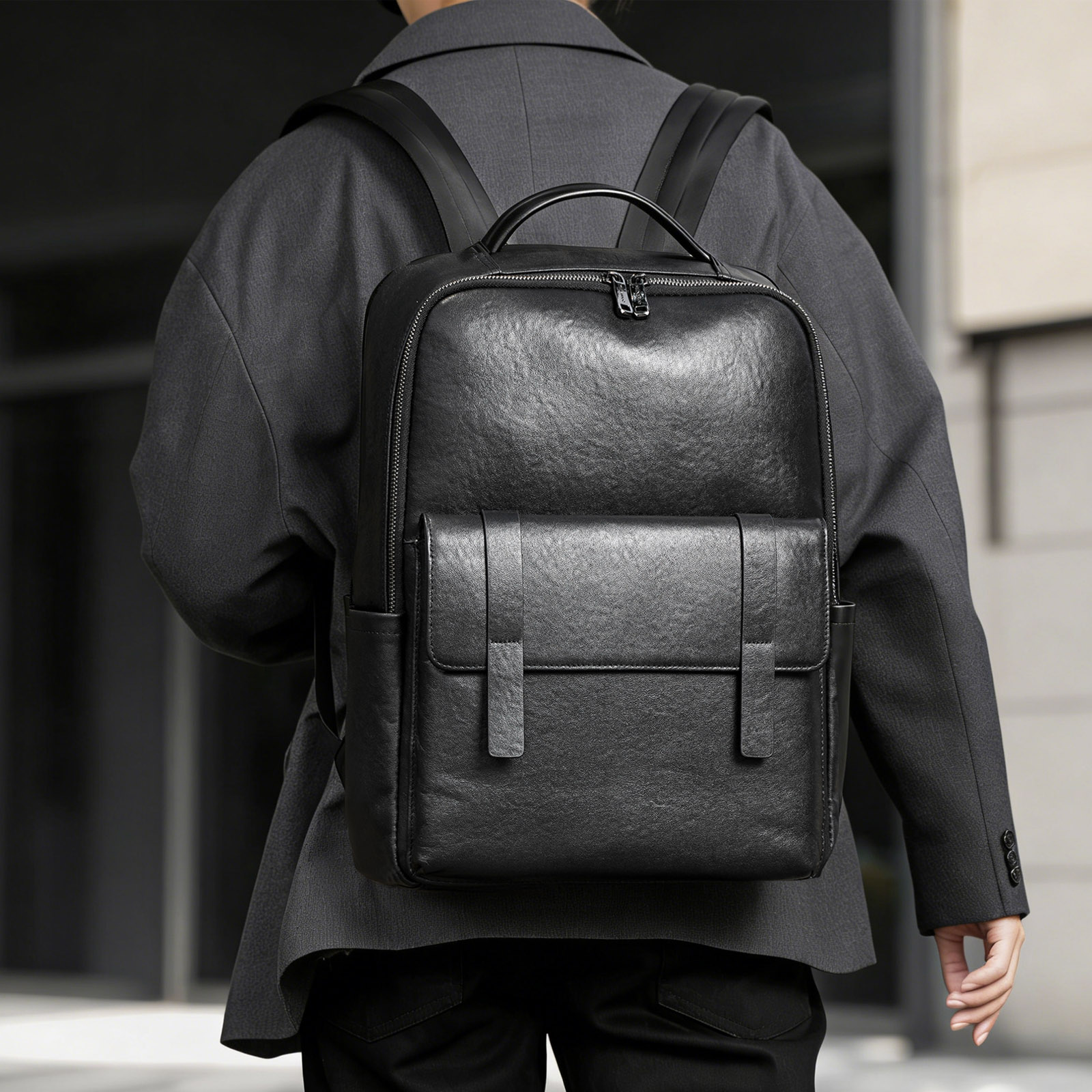 حقيبة ظهر أنيقة من الجلد الطبي - مراجعة Leather Work Rucksack Mens وسعره