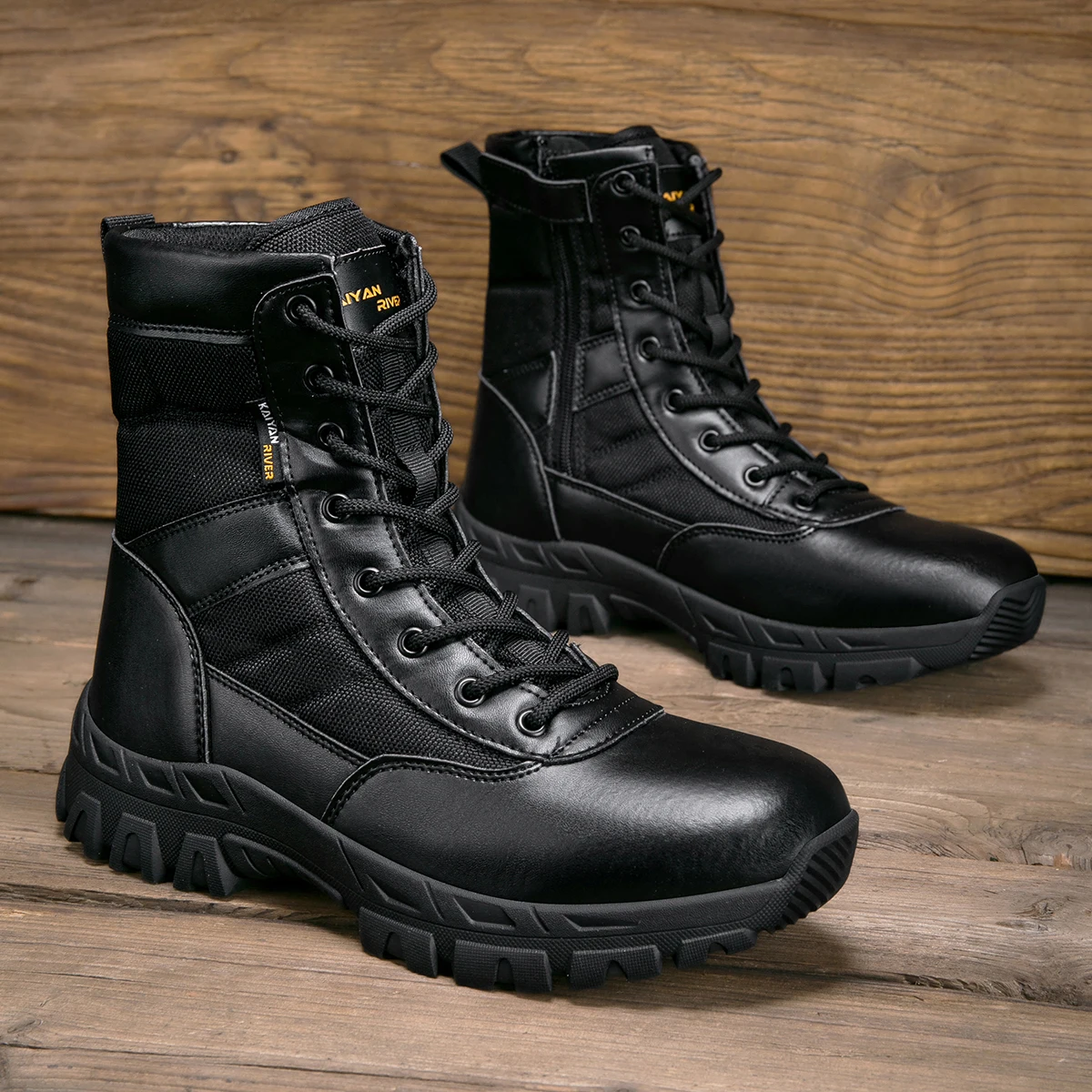 الرجال في الهواء الطلق حذاء لل - مراجعة Leather Work Boots وسعره