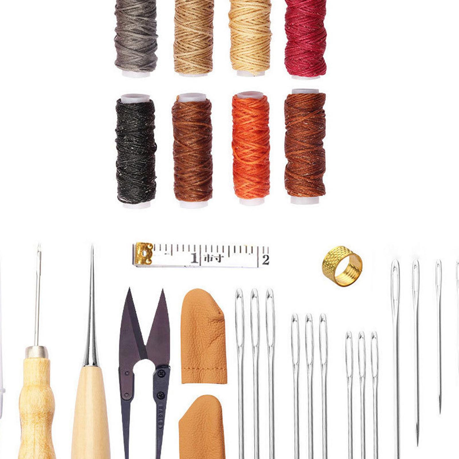 مجموعة أدوات جلدية 32 قطعة لصن - مراجعة Leatherwork Beginner Tools وسعره