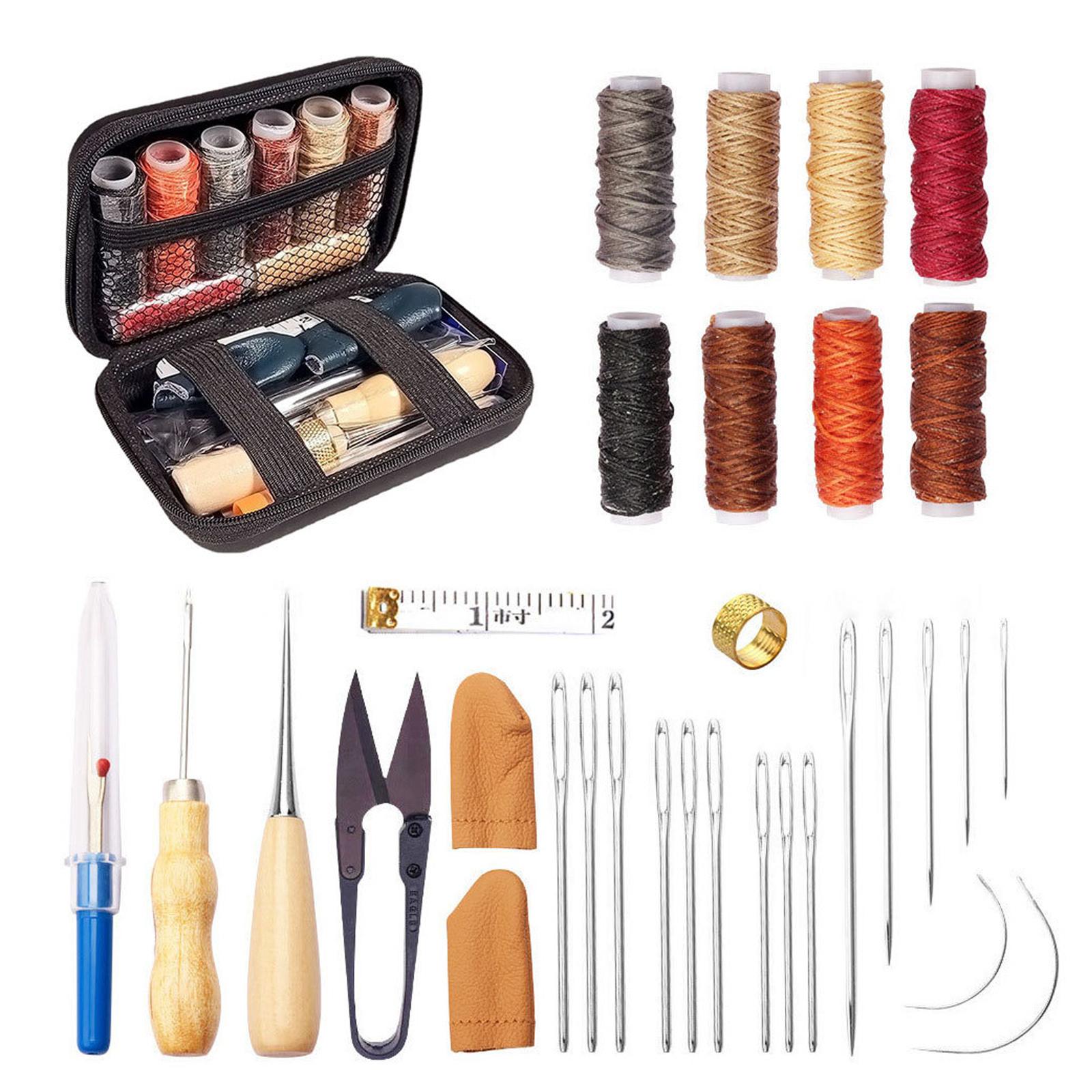 مجموعة أدوات جلدية 32 قطعة لصن - مراجعة Leatherwork Beginner Tools وسعره
