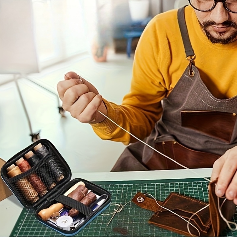 طقم خياطة الجلد، طقم إصلاح الج - مراجعة Leatherwork Beginner وسعره