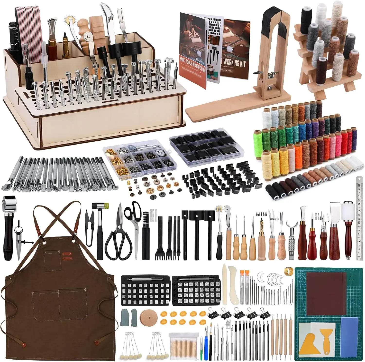 مجموعة أدوات العمل بالجلد 628  - مراجعة Leatherwork Beginner Tools وسعره