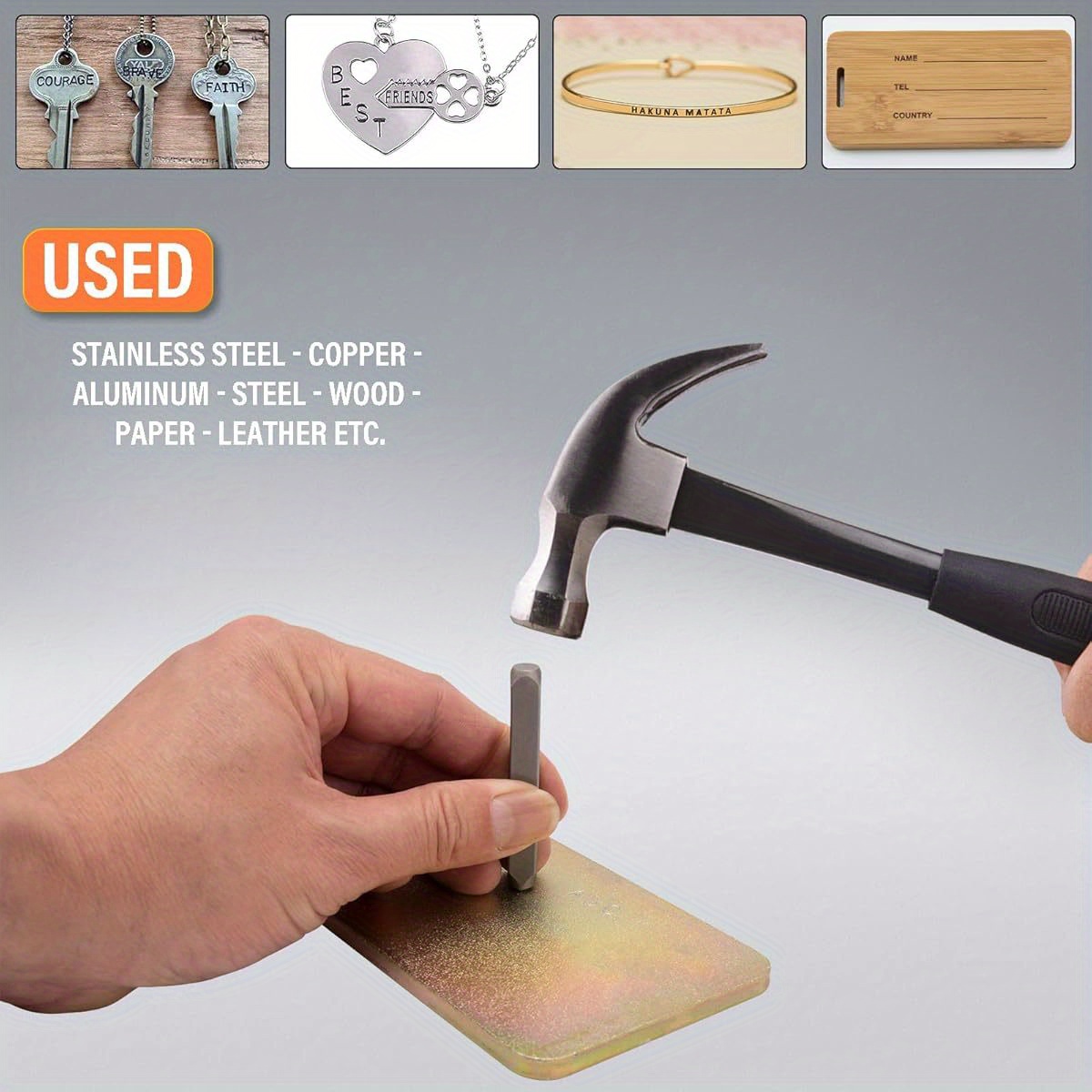مجموعة أدوات نقش معدنية 36 قطع - مراجعة Leather Stamp Set وسعره