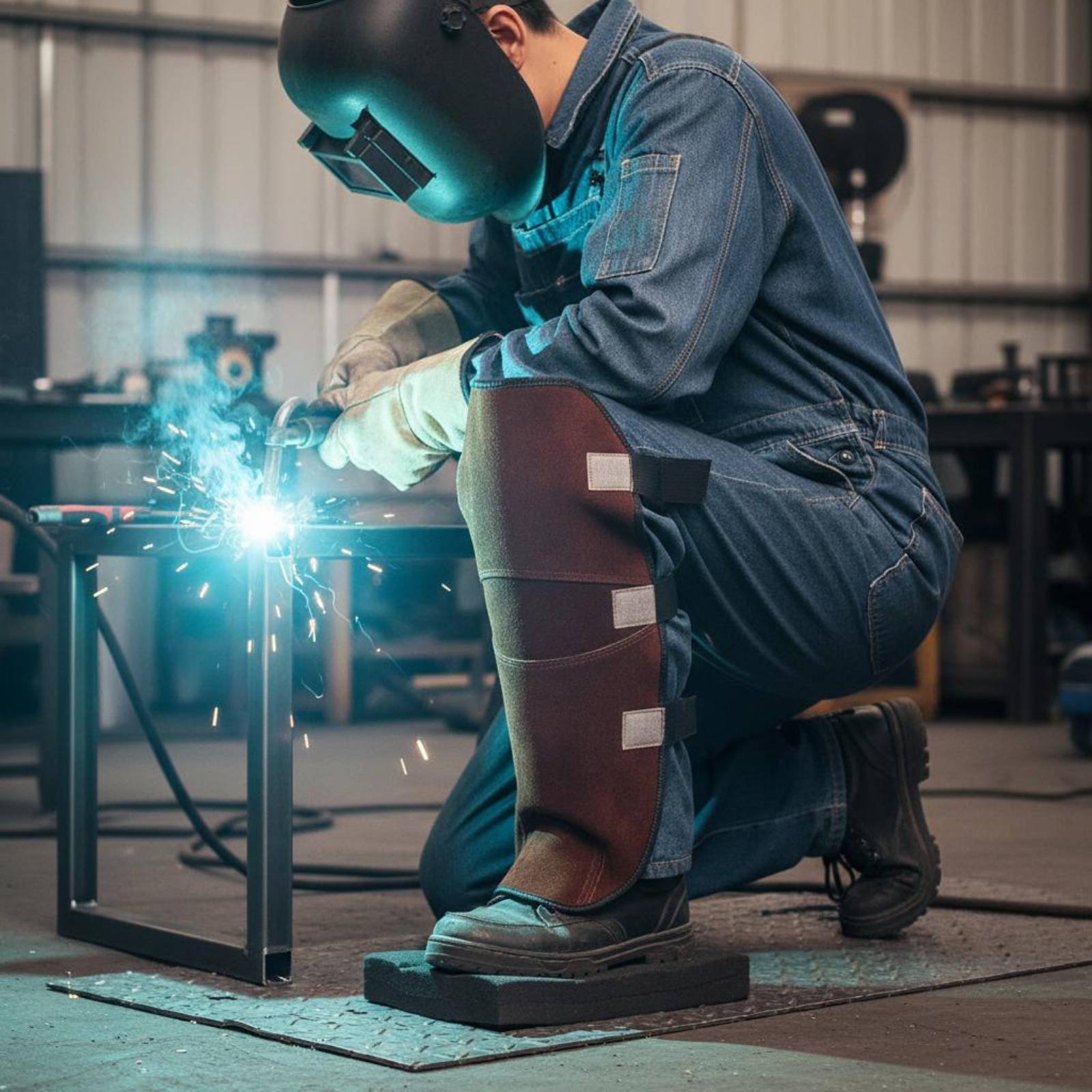 واقيات الركبة للحام مصنوعة من  - مراجعة Leather Work Knee Pads وسعره