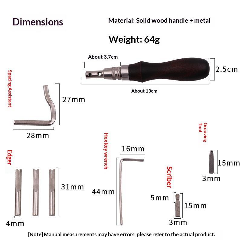 أداة تشكيل الجلد 7 في 1، أدوات - مراجعة Leatherwork Edge Beveler وسعره