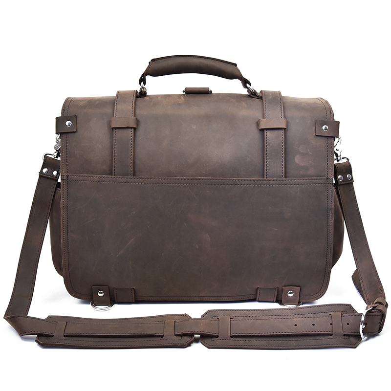 الرجال سميكة مجنون الحصان الجل - مراجعة Leather Work Rucksack Mens وسعره