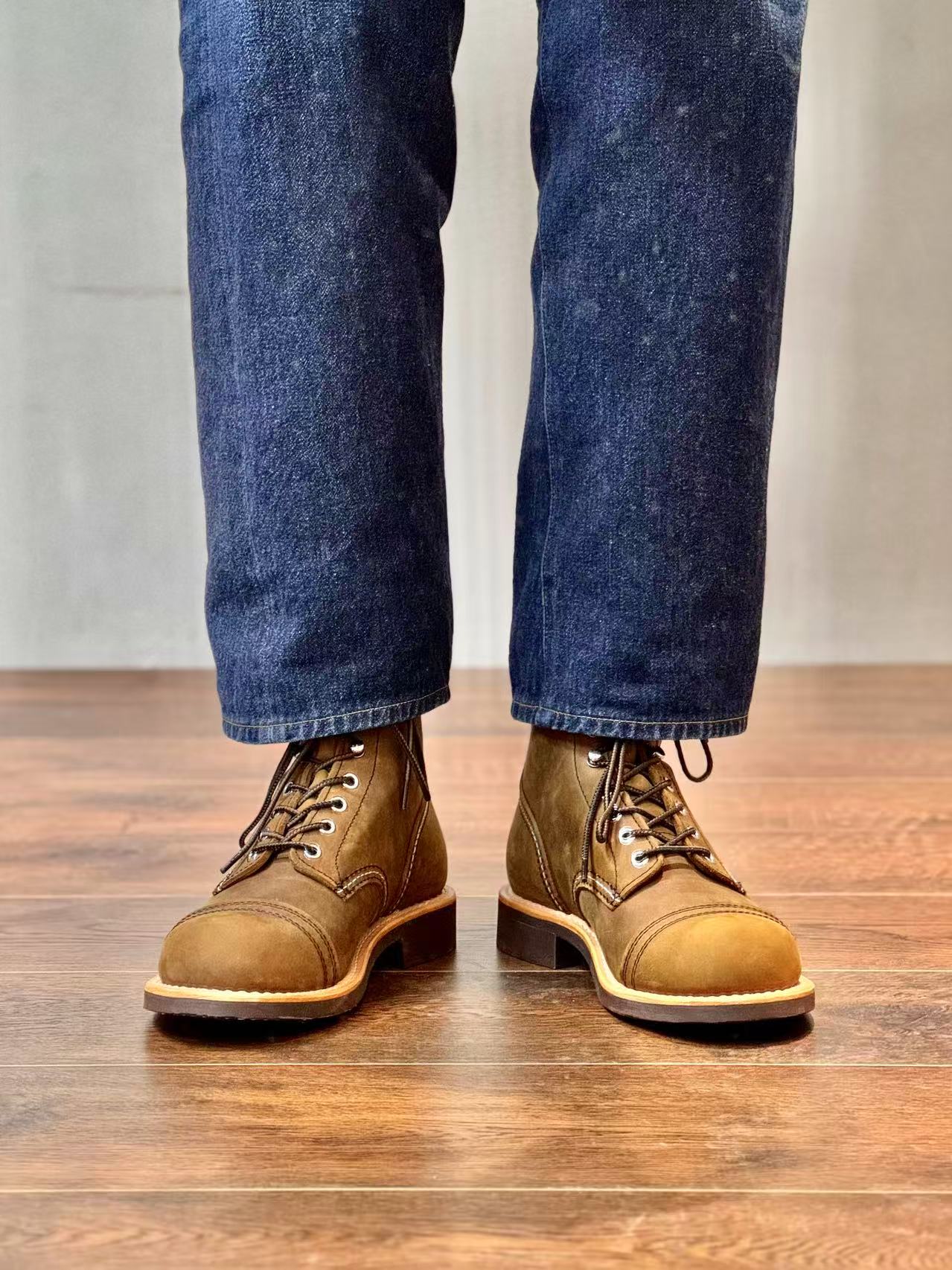 أحذية رجالية جلد طبيعي بتصميم  - مراجعة Leather Work Boots وسعره