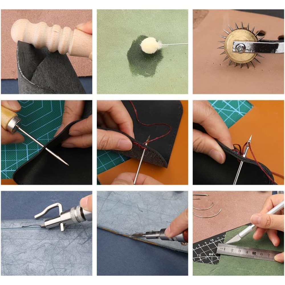 أدوات عمل بالجلد، طقم أدوات عم - مراجعة Leatherwork Beginner Tools وسعره