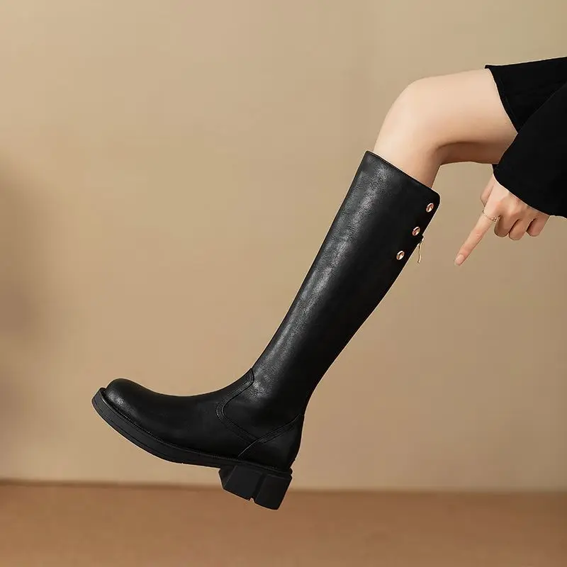 الخريف الشتاء منتصف كعب السيدا - مراجعة Leather Work Boots وسعره